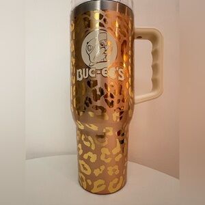 Buc-ee's Gold Leopard Travel Mug